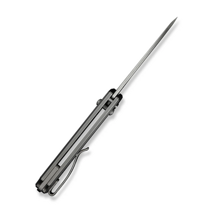 WE Knife Co., Ltd™ Nightblade Crossbar Lock WE22046-2 Bead-Blasted 6AL4V Titanium CPM 20CV Stainless Steel Pocket Knife