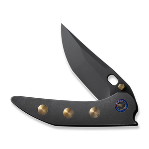 WE Knife Co., Ltd™ Attor Frame Lock WE23037-1 Black 6AL4V Titanium CPM 20CV Stainless Steel Pocket Knife