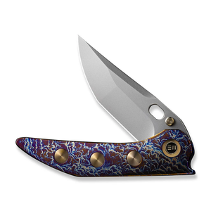 WE Knife Co., Ltd™ Attor Frame Lock WE23037-2 Flamed 6AL4V Titanium CPM 20CV Stainless Steel Pocket Knife