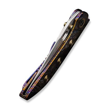 WE Knife Co., Ltd™ Attor Frame Lock WE23037-2 Flamed 6AL4V Titanium CPM 20CV Stainless Steel Pocket Knife