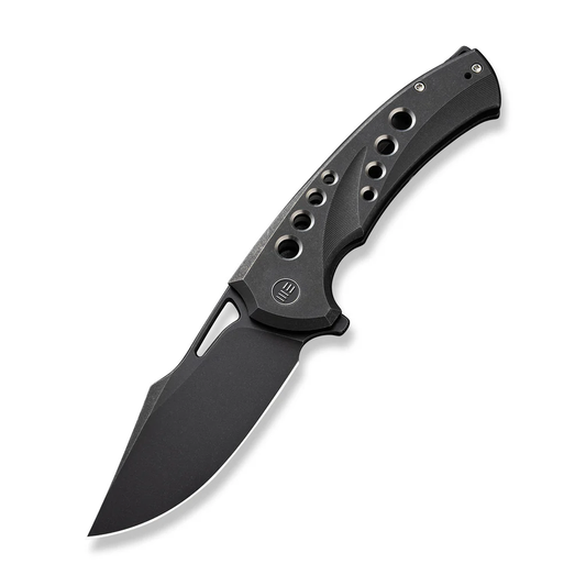 WE Knife Co., Ltd™ Swiftfin Frame Lock WE23051-1 Black 6AL4V Titanium CPM 20CV Stainless Steel Pocket Knife