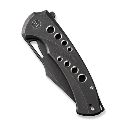 WE Knife Co., Ltd™ Swiftfin Frame Lock WE23051-1 Black 6AL4V Titanium CPM 20CV Stainless Steel Pocket Knife