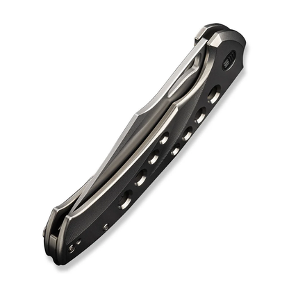 WE Knife Co., Ltd™ Swiftfin Frame Lock WE23051-2 Polished Bead Blasted 6AL4V Titanium CPM 20CV Stainless Steel Pocket Knife