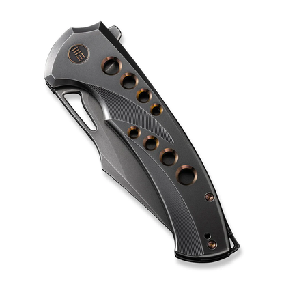 WE Knife Co., Ltd™ Swiftfin Frame Lock WE23051-3 Dark Gray 6AL4V Titanium CPM 20CV Stainless Steel Pocket Knife