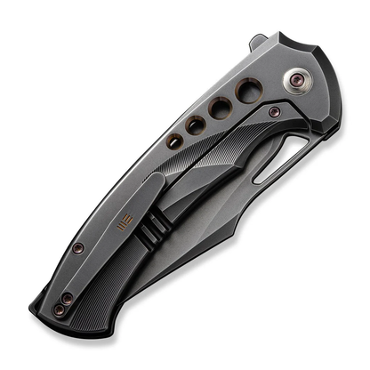 WE Knife Co., Ltd™ Swiftfin Frame Lock WE23051-3 Dark Gray 6AL4V Titanium CPM 20CV Stainless Steel Pocket Knife
