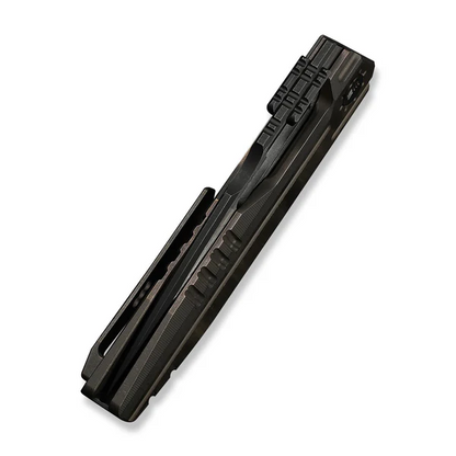 WE Knife Co., Ltd™ Reveille Frame Lock WE23057-1 Bronze Anodized 6AL4V Titanium M390 Stainless Steel Pocket Knife