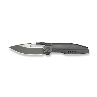 WE Knife Co., Ltd™ Reveille Frame Lock WE23057-2 Olive Gray Anodized 6AL4V Titanium M390 Stainless Steel Pocket Knife