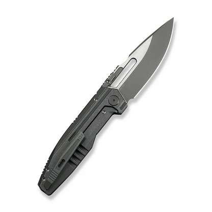 WE Knife Co., Ltd™ Reveille Frame Lock WE23057-2 Olive Gray Anodized 6AL4V Titanium M390 Stainless Steel Pocket Knife