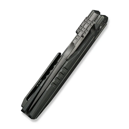 WE Knife Co., Ltd™ Reveille Frame Lock WE23057-2 Olive Gray Anodized 6AL4V Titanium M390 Stainless Steel Pocket Knife