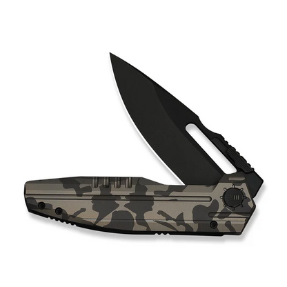 WE Knife Co., Ltd™ Reveille Frame Lock WE23057-3 Desert Terrain 6AL4V Titanium M390 Stainless Steel Pocket Knife
