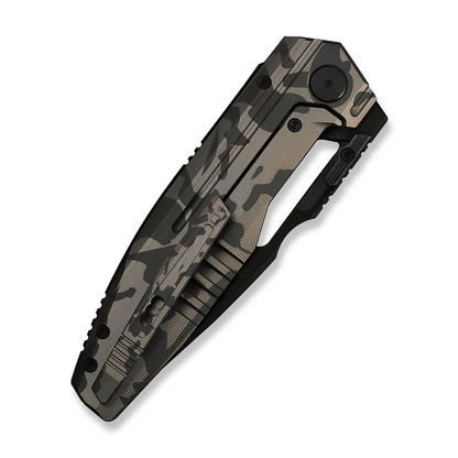 WE Knife Co., Ltd™ Reveille Frame Lock WE23057-3 Desert Terrain 6AL4V Titanium M390 Stainless Steel Pocket Knife