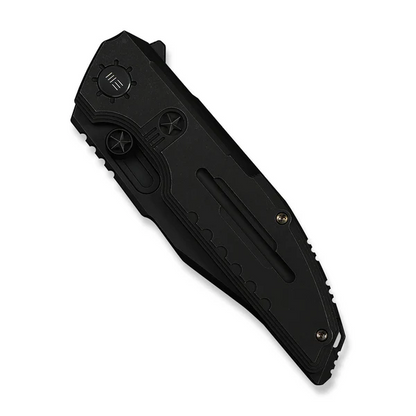 WE Knife Co., Ltd™ Muster Frame Lock WE23058-1 Black Anodized 6AL4V Titanium M390 Stainless Steel Pocket Knife