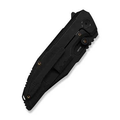 WE Knife Co., Ltd™ Muster Frame Lock WE23058-1 Black Anodized 6AL4V Titanium M390 Stainless Steel Pocket Knife