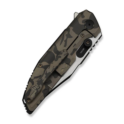 WE Knife Co., Ltd™ Muster Frame Lock WE23058-3 Desert Terrain Camo Anodized 6AL4V Titanium M390 Stainless Steel Pocket Knife