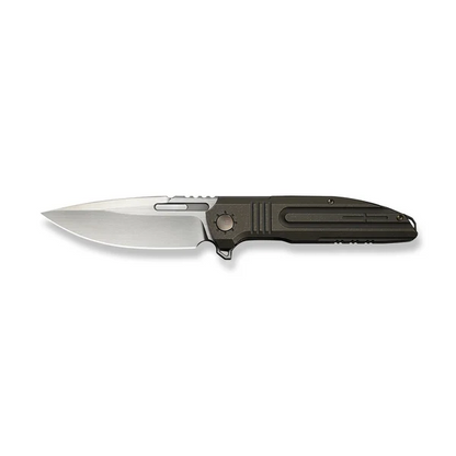 WE Knife Co., Ltd™ Tracks Frame Lock WE23059-2 Bronzed Stonewash 6AL4V Titanium M390 Stainless Steel Pocket Knife