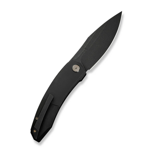 WE Knife Co., Ltd™ Sine Wave Liner Lock WE23069B-1 Black Anodized 6AL4V Titanium M390 Stainless Steel Pocket Knife