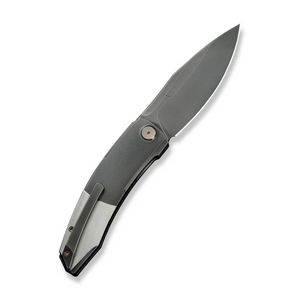 WE Knife Co., Ltd™ Sine Wave Liner Lock WE23069B-3 Gray & Satin 6AL4V Titanium M390 Stainless Steel Pocket Knife