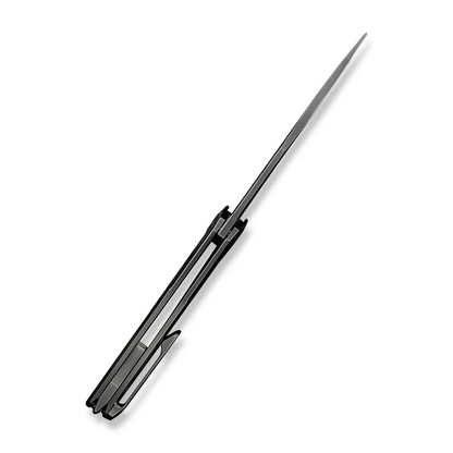 WE Knife Co., Ltd™ Sine Wave Liner Lock WE23069B-3 Gray & Satin 6AL4V Titanium M390 Stainless Steel Pocket Knife