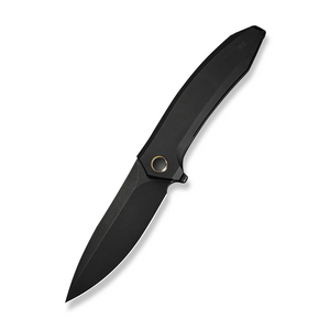 WE Knife Co., Ltd™ Acuminal Frame Lock WE23070-1 Black Anodized 6AL4V Titanium Vanax Stainless Steel Pocket Knife
