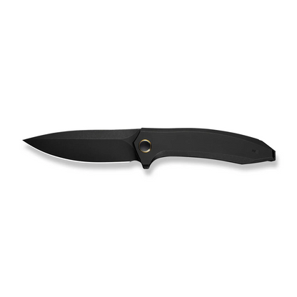 WE Knife Co., Ltd™ Acuminal Frame Lock WE23070-1 Black Anodized 6AL4V Titanium Vanax Stainless Steel Pocket Knife