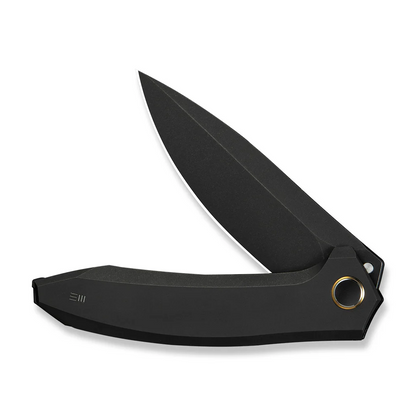 WE Knife Co., Ltd™ Acuminal Frame Lock WE23070-1 Black Anodized 6AL4V Titanium Vanax Stainless Steel Pocket Knife