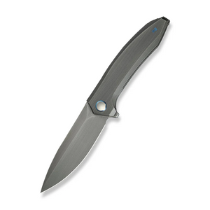 WE Knife Co., Ltd™ Acuminal Frame Lock WE23070-3 Gray Hand-Rubbed 6AL4V Titanium Vanax Stainless Steel Pocket Knife