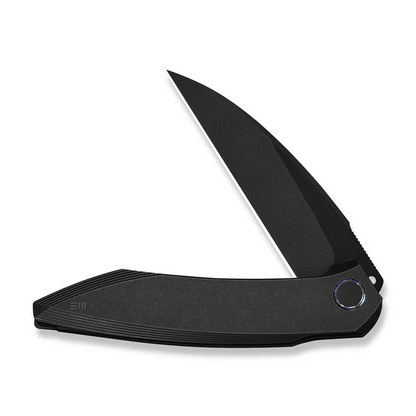 WE Knife Co., Ltd™ Fluxor Liner Lock WE23071-1 Black Anodized 6AL4V Titanium M390 Stainless Steel Pocket Knife