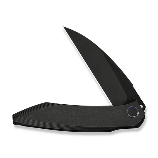WE Knife Co., Ltd™ Fluxor Liner Lock WE23071-1 Black Anodized 6AL4V Titanium M390 Stainless Steel Pocket Knife