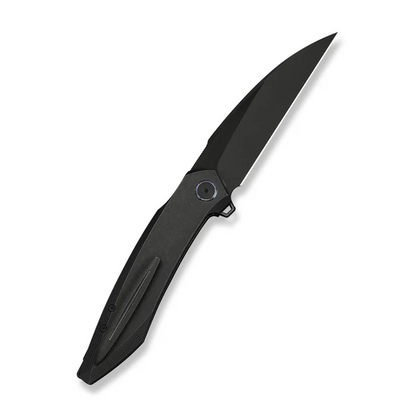 WE Knife Co., Ltd™ Fluxor Liner Lock WE23071-1 Black Anodized 6AL4V Titanium M390 Stainless Steel Pocket Knife