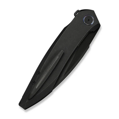 WE Knife Co., Ltd™ Fluxor Liner Lock WE23071-1 Black Anodized 6AL4V Titanium M390 Stainless Steel Pocket Knife