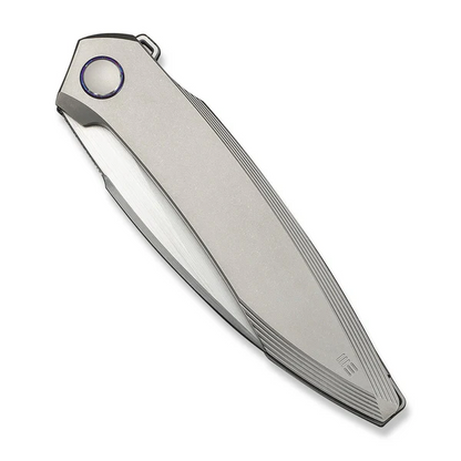 WE Knife Co., Ltd™ Fluxor Liner Lock WE23071-2 Gray 6AL4V Titanium M390 Stainless Steel Pocket Knife