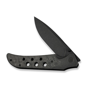 WE Knife Co., Ltd™ Guthrie Bolster Lock WE23072B-1 Rose Carbon Fiber and Black 6AL4V Titanium CPM 20CV Stainless Steel Pocket Knife
