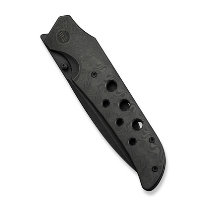 WE Knife Co., Ltd™ Guthrie Bolster Lock WE23072B-1 Rose Carbon Fiber and Black 6AL4V Titanium CPM 20CV Stainless Steel Pocket Knife