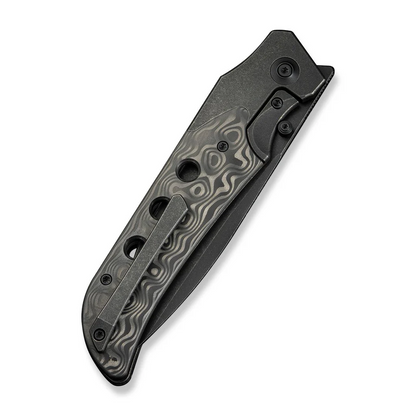 WE Knife Co., Ltd™ Guthrie Bolster Lock WE23072B-1 Rose Carbon Fiber and Black 6AL4V Titanium CPM 20CV Stainless Steel Pocket Knife