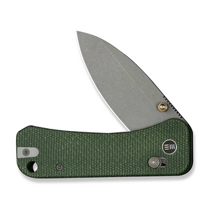 WE Knife Co., Ltd™ Banter II Crossbar Lock WE23075-3 Green Canvas Micarta CPM S35VN Stainless Steel Pocket Knife
