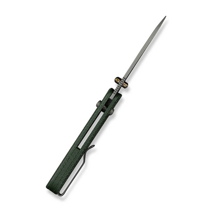 WE Knife Co., Ltd™ Banter II Crossbar Lock WE23075-3 Green Canvas Micarta CPM S35VN Stainless Steel Pocket Knife