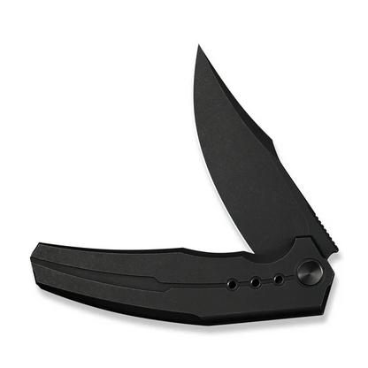 WE Knife Co., Ltd™ Kyklos Frame Lock WE23086-1 Black Anodized 6AL4V Titanium M390 Stainless Steel Pocket Knife