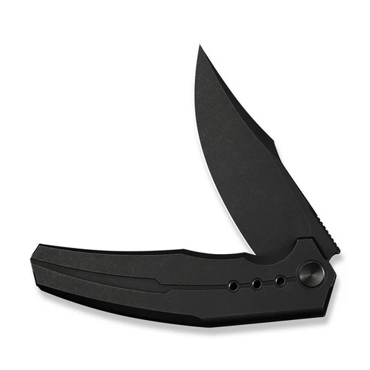 WE Knife Co., Ltd™ Kyklos Frame Lock WE23086-1 Black Anodized 6AL4V Titanium M390 Stainless Steel Pocket Knife