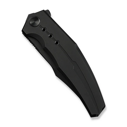 WE Knife Co., Ltd™ Kyklos Frame Lock WE23086-1 Black Anodized 6AL4V Titanium M390 Stainless Steel Pocket Knife