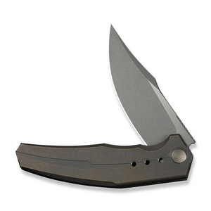 WE Knife Co., Ltd™ Kyklos Frame Lock WE23086-2 Bronze Anodized 6AL4V Titanium M390 Stainless Steel Pocket Knife