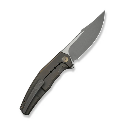 WE Knife Co., Ltd™ Kyklos Frame Lock WE23086-2 Bronze Anodized 6AL4V Titanium M390 Stainless Steel Pocket Knife