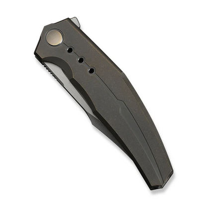 WE Knife Co., Ltd™ Kyklos Frame Lock WE23086-2 Bronze Anodized 6AL4V Titanium M390 Stainless Steel Pocket Knife