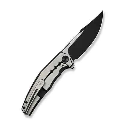 WE Knife Co., Ltd™ Kyklos Frame Lock WE23086-3 Black Anodized & Satin-finish 6AL4V Titanium M390 Stainless Steel Pocket Knife