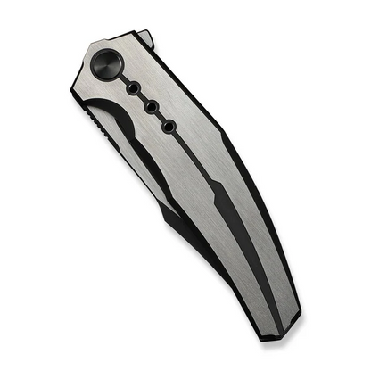 WE Knife Co., Ltd™ Kyklos Frame Lock WE23086-3 Black Anodized & Satin-finish 6AL4V Titanium M390 Stainless Steel Pocket Knife