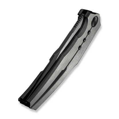 WE Knife Co., Ltd™ Kyklos Frame Lock WE23086-3 Black Anodized & Satin-finish 6AL4V Titanium M390 Stainless Steel Pocket Knife