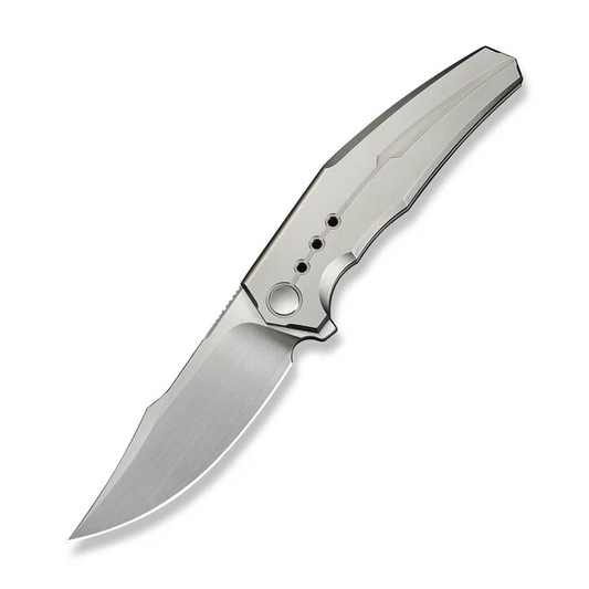 WE Knife Co., Ltd™ Kyklos Frame Lock WE23086-4 Gray 6AL4V Titanium M390 Stainless Steel Pocket Knife
