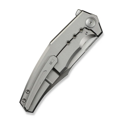 WE Knife Co., Ltd™ Kyklos Frame Lock WE23086-4 Gray 6AL4V Titanium M390 Stainless Steel Pocket Knife