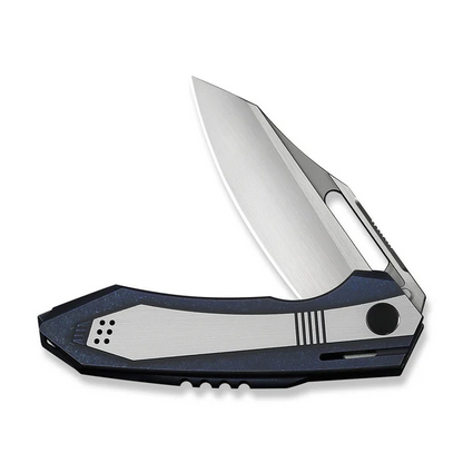 WE Knife Co., Ltd™ Bogey Liner Lock WE23088-3 Satin & Blue Anodized 6AL4V Titanium M390 Stainless Steel Pocket Knife