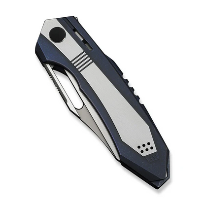 WE Knife Co., Ltd™ Bogey Liner Lock WE23088-3 Satin & Blue Anodized 6AL4V Titanium M390 Stainless Steel Pocket Knife