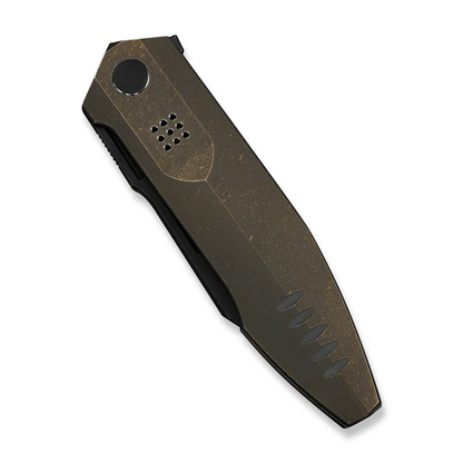 WE Knife Co., Ltd™ Flight Line Liner Lock WE23089-2 Bronze Anodized 6AL4V Titanium M390 Stainless Steel Pocket Knife
